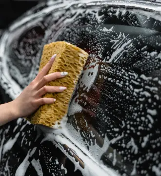 Detailed car finish